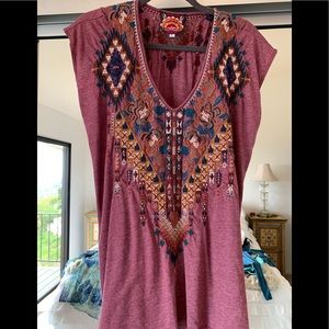 Johnny Was embroidery shirt